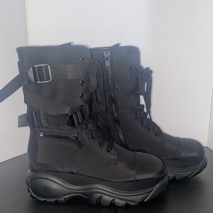 NWOB - Dolls Kill Poster Girl Mad Hustle Pocket Black Combat Boots